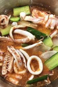 イカと大根の韓国風煮物　
