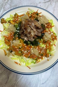 豚バラの白菜サラダ