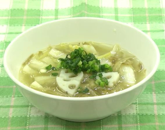 根菜のガーリックスープの画像