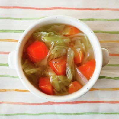 子ども喜ぶ！3種の野菜スープの写真