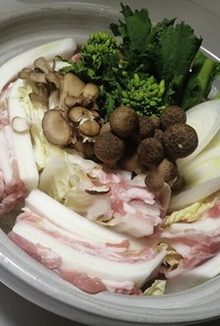 白菜のミルフィーユ鍋