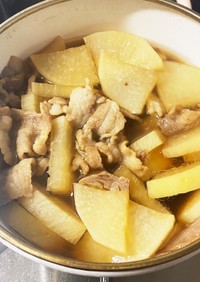 簡単&カロリーオフ　豚バラ大根の煮物