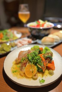 みかんソースのフレンチ　鯛×野菜