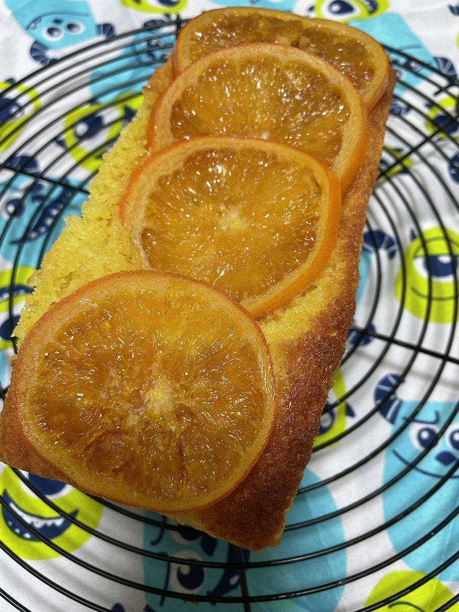 ネーブルオレンジのパウンドケーキの画像