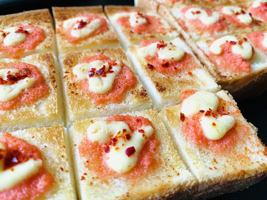 明太バター・マヨトーストのちぎりパンの画像