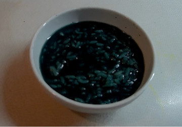 「青く推した」冷製粥で夏らしくの画像