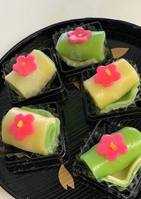 上生菓子　「梅にも春」