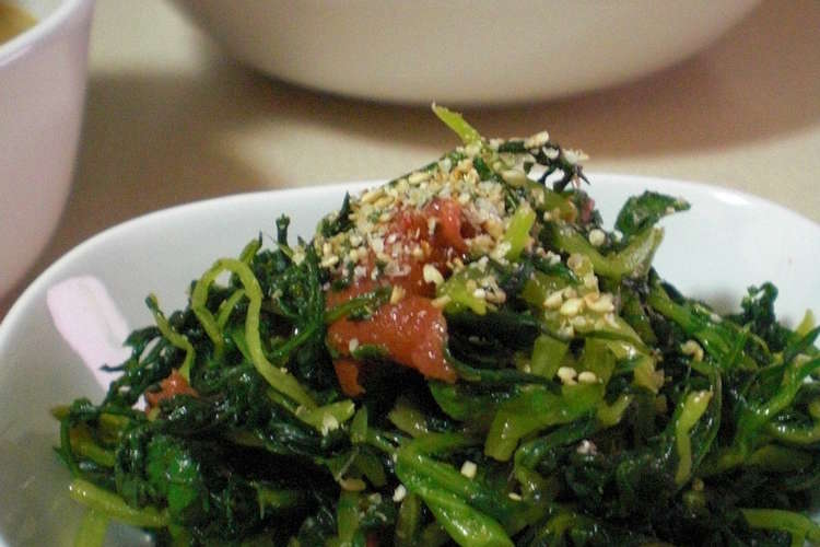 えぐい水菜も大丈夫な梅和え レシピ 作り方 By Mimizo クックパッド