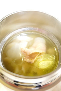 豚こま大根の柚子胡椒スープ