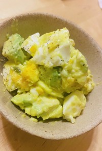 アボカド　卵サラダ　ワサビマヨ　低糖質