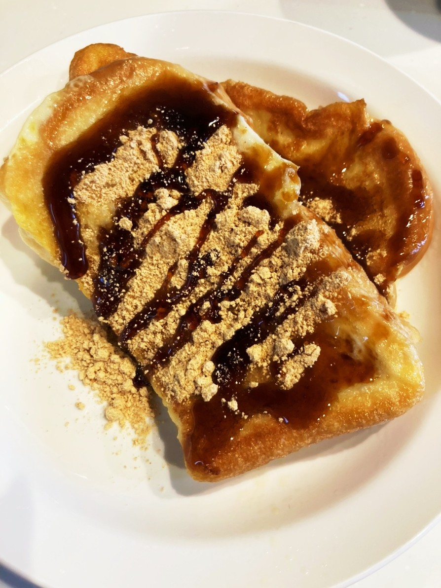 黒蜜きな粉のフレンチトーストの画像