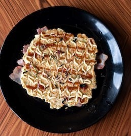 山芋と米粉のお好み焼きの画像