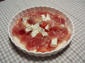 ☆コロコロ豆腐と生ハムのマリネ風サラダ☆