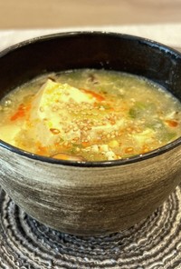 豆腐のサンラータンスープ