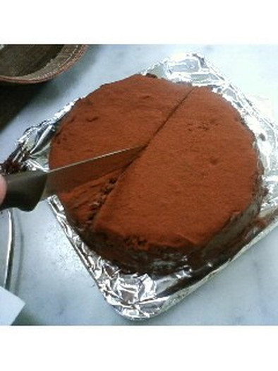 大人の香り♪チョコレートケーキの写真