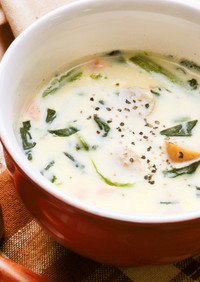 【副菜】レンジで簡単☆豆乳チーズスープ