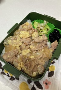 麺つゆで簡単☆豚玉丼弁当