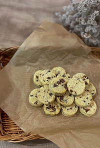 米粉と塩麹 の チョコチップクッキー