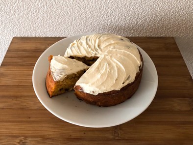 低糖質な大豆粉のキャロットケーキの写真