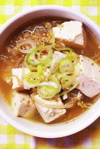 簡単！節約 豆腐と もやしの 中華スープ