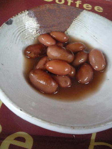 圧力鍋で5分　金時豆の甘煮の写真