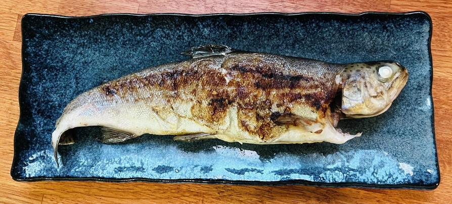 虹鱒（ニジマス）の牡丹胡椒味噌包み焼の画像