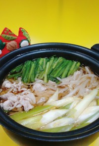 ニラと豚肉の中華風鍋