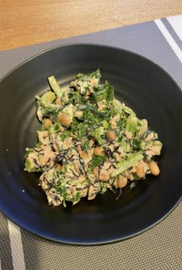 簡単セロリの葉とツナ缶サラダ