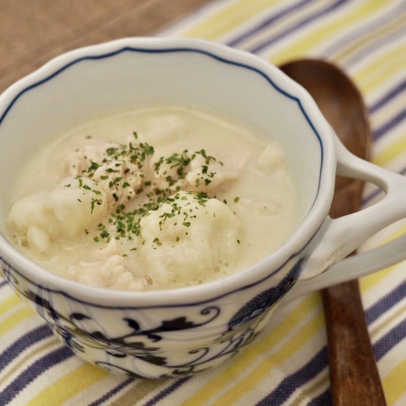 ローストカリフラワーのスープのレシピ