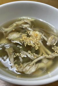 【腸活】舞茸スープ