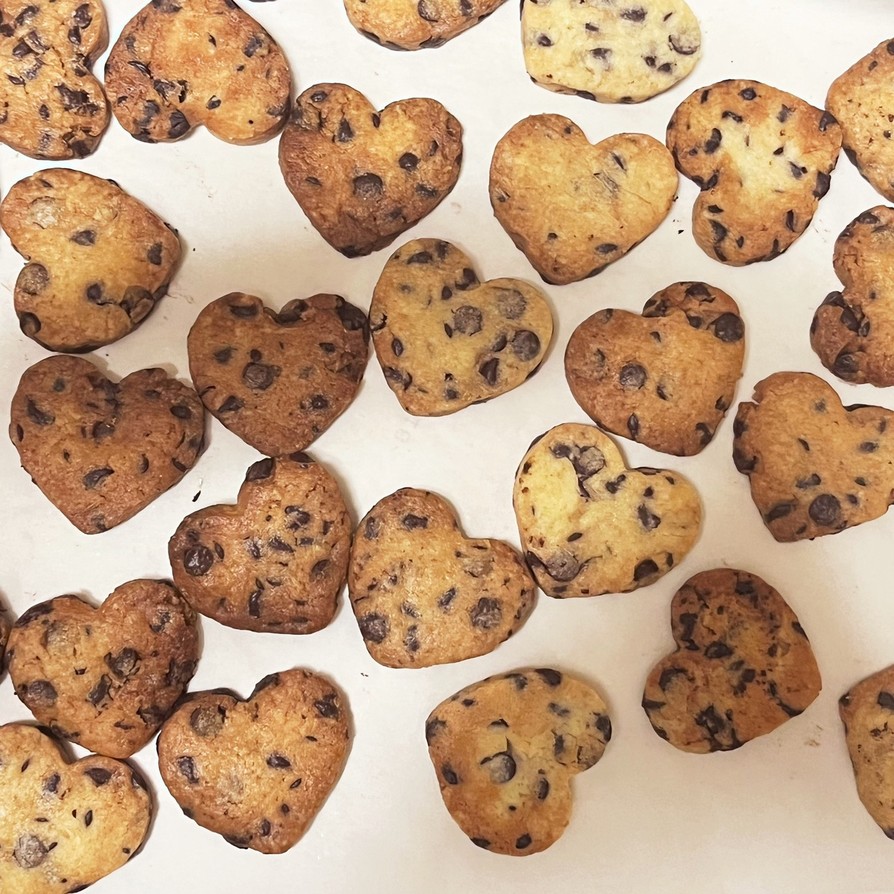 サクサク簡単型抜きチョコチップクッキーの画像