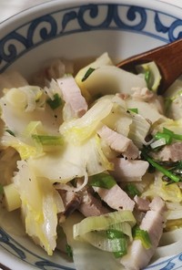 白菜と塩豚の煮物