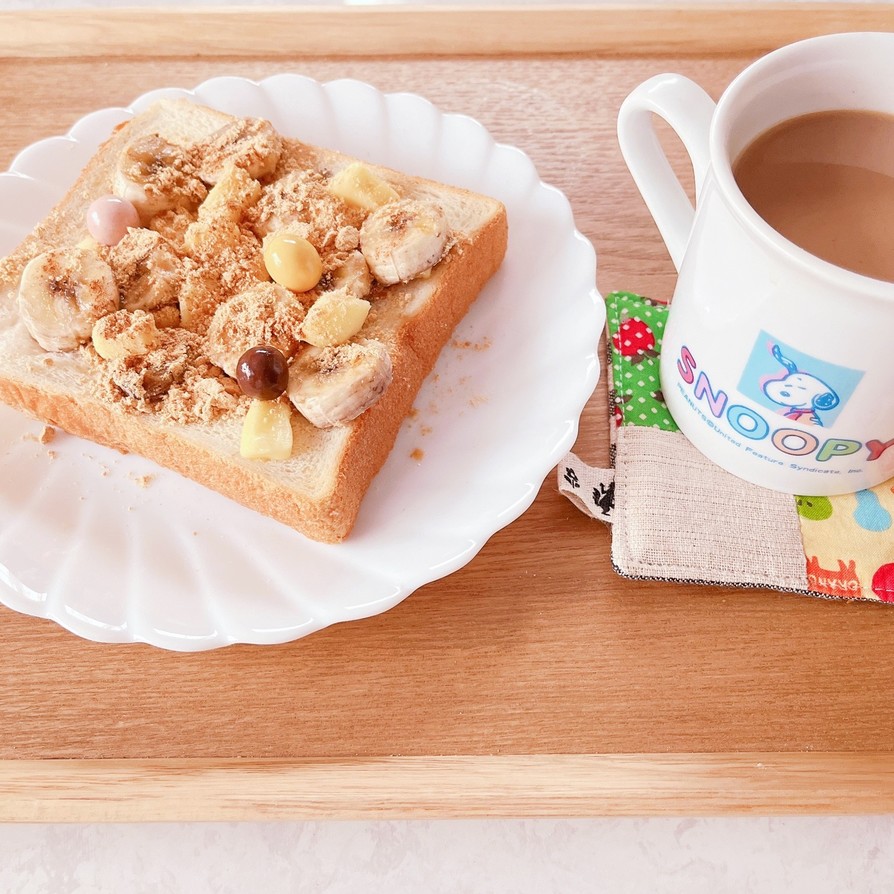 〜雪降る朝に〜バナナチーズトースト☆の画像
