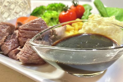 ステーキ肉に♡簡単♡バルサミコ酢ソース♡の写真