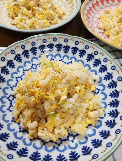 朝たん☆鶏むね肉と卵マシマシチャーハンの写真