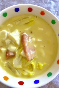 カレー風味のコーンスープ 