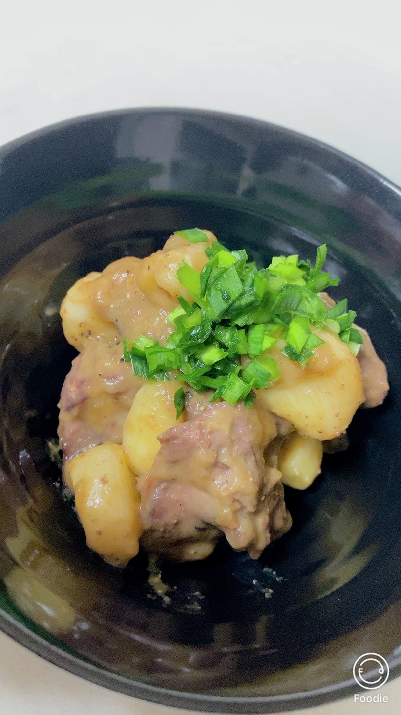 ガツンと極旨！鶏肝とニンニクの京風どて煮の画像