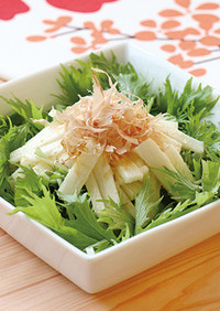 長芋と水菜の柚子胡椒サラダ