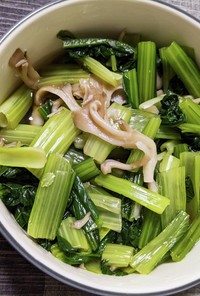 小松菜と舞茸の煮浸し