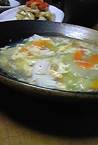 ぽかぽか♪白菜とホタテのスープ