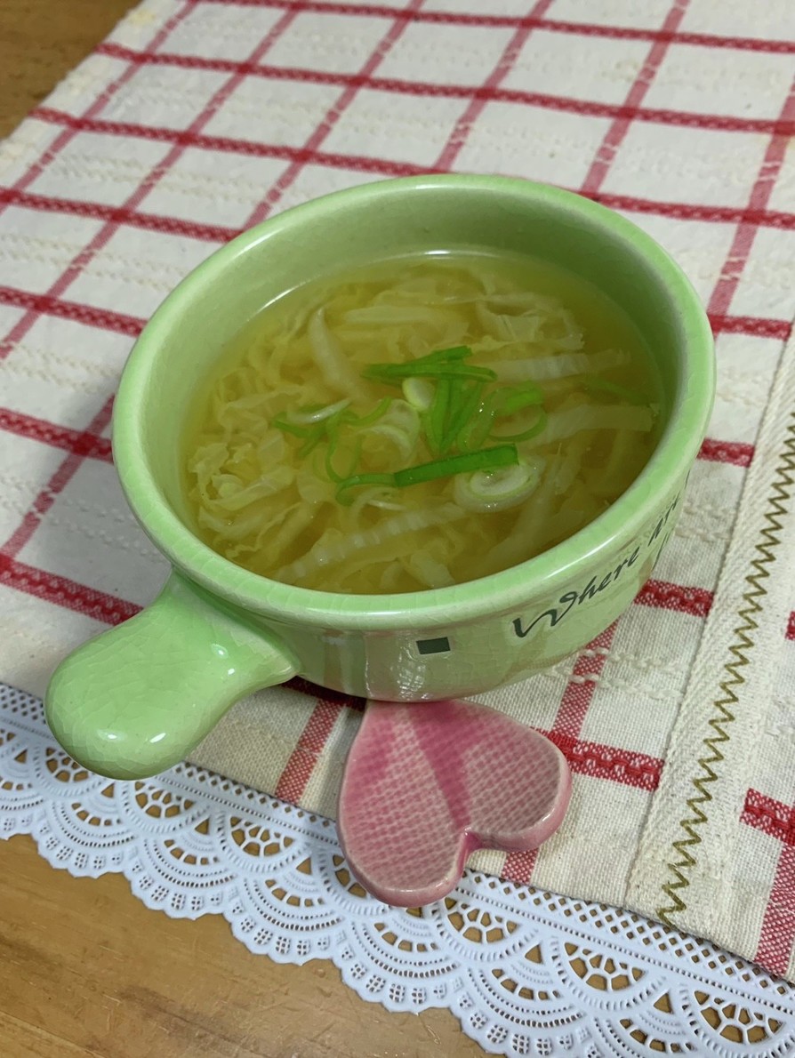 白菜の芯deスープ♪の画像