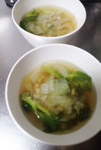 もち麦と野菜のスープ