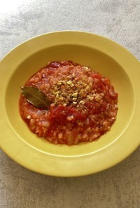 生米からつくる基本のトマトリゾット