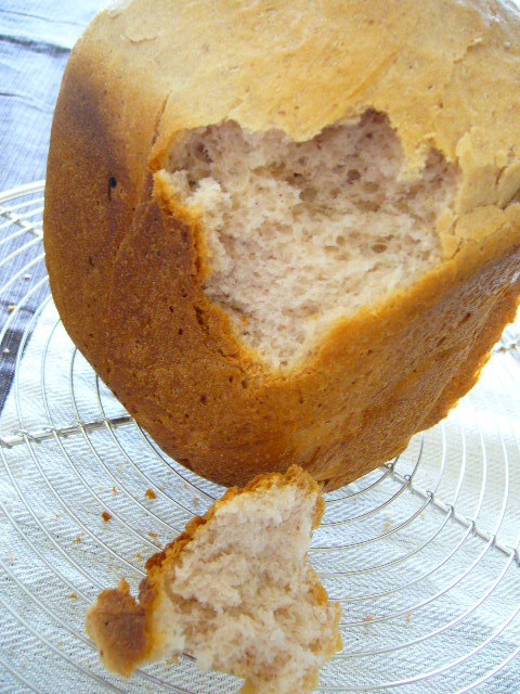 ＨＢ☆米粉いり♪ふんわりあずき食パンの画像