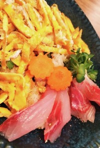 雛祭り　脱水真鯛のチラシ寿司