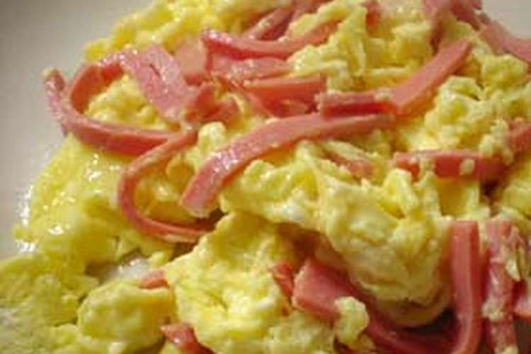 ハムと卵のふんわり炒め レシピ 作り方 By さちごはん クックパッド