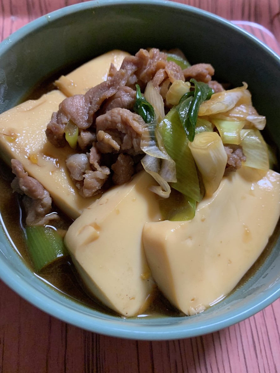 すき煮風肉豆腐の画像