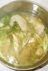 鶏手羽先スープ♪冬かぜに温まる漢方薬膳