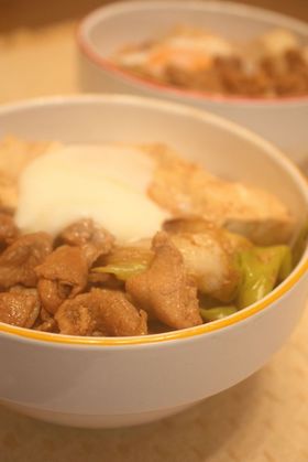 ガッツリ!肉豆腐丼♡