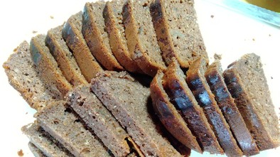 糖質考慮ココアバナナケーキ（HBケーキ）の写真